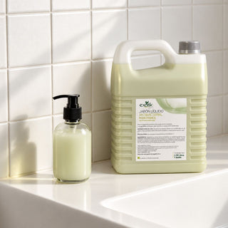 Jabón Líquido para manos Antibacterial White Tea Galón con dispensador en el lavamanos | Exotik Nat