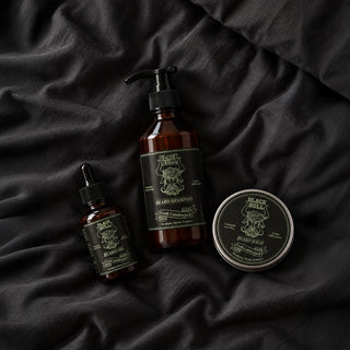Kit barba Fresh Lumberjack: shampoo, aceite y bálsamo para barba | Black Bull