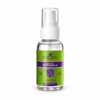 Spray de citronela Exotik Nat 40 ml sobre fondo blanco